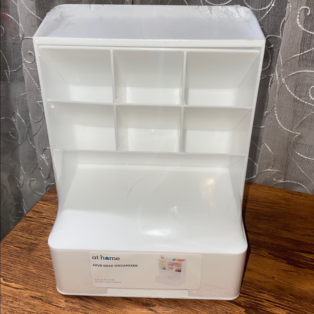 White Desk Organizer